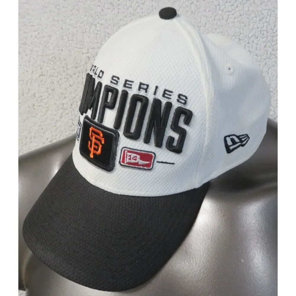 San Francisco‎ Giants New Era 39thirty World Series 2014 Hat Cap Size M-L White
